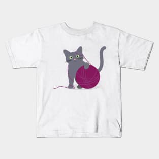 Winter Cat Kids T-Shirt